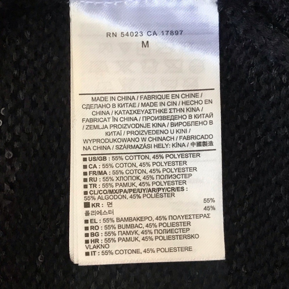 BANANA REPUBLIC BLACK SEQUIN KNIT SWEATER‎ - Picture 6 of 6